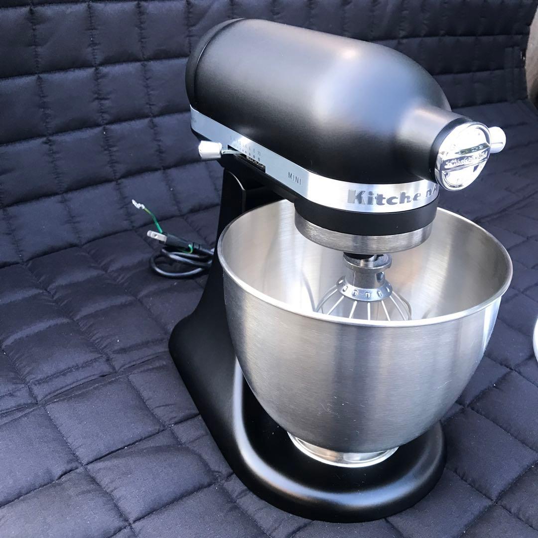 極美品 3.3Lブラック フードグラインダー付 キッチンエイド スタンドミキサー