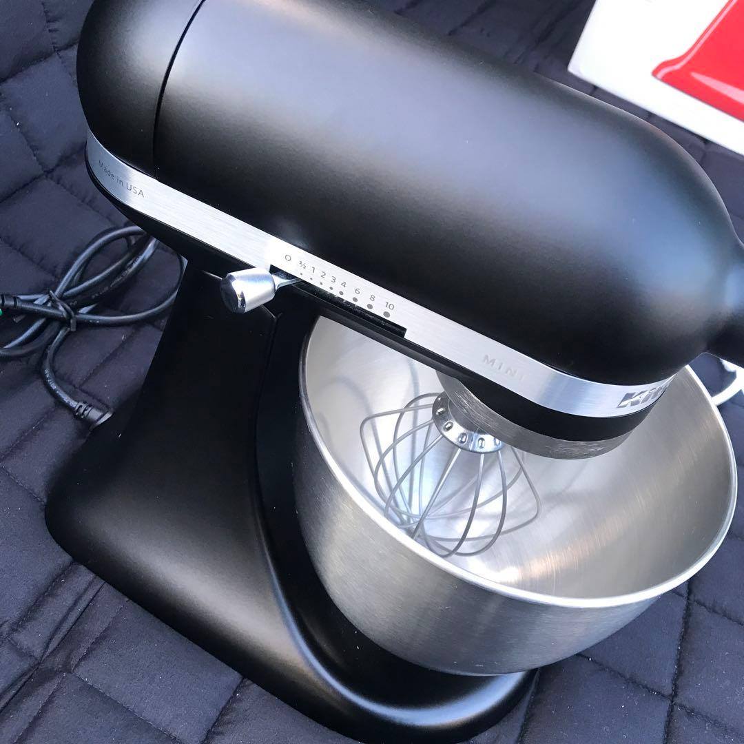 極美品 3.3Lブラック フードグラインダー付 キッチンエイド スタンドミキサー