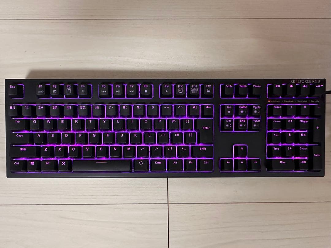REALFORCE R2A-JP4G-BK RGB キーボード 本体 日本語配列