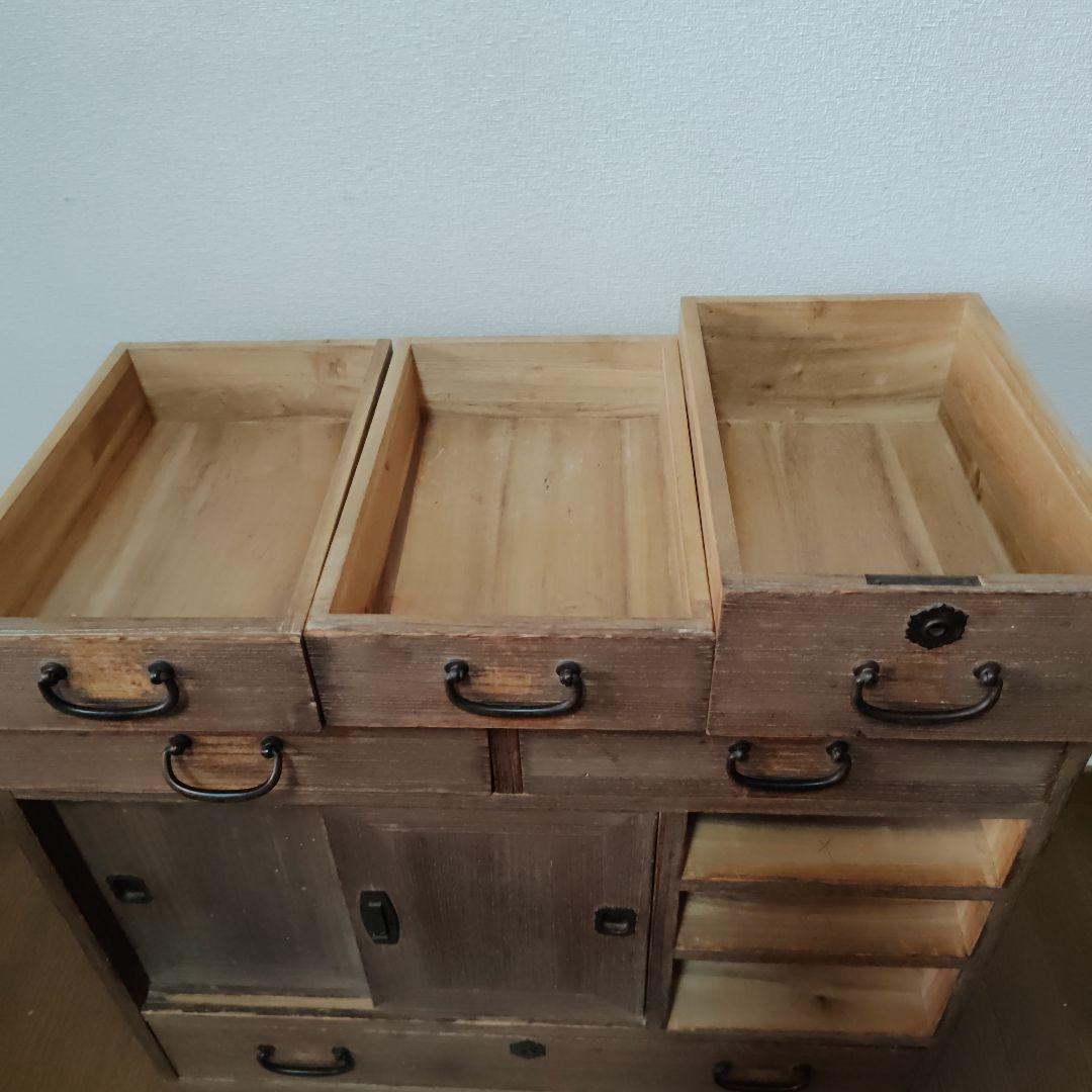 古家具 古道具 小さな和箪笥 古箪笥 引き出し 家具 アンティーク　昭和レトロ