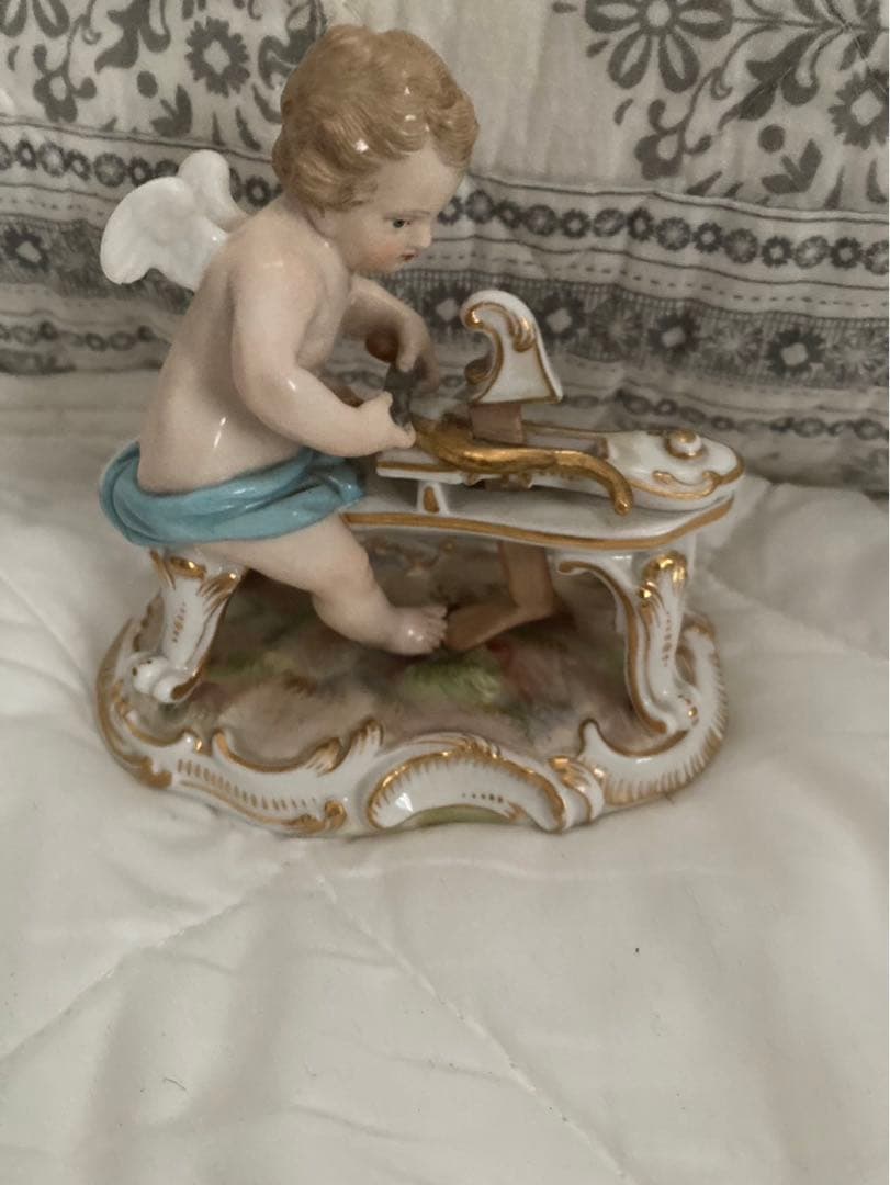 アンティークマイセン　古マイセン人形