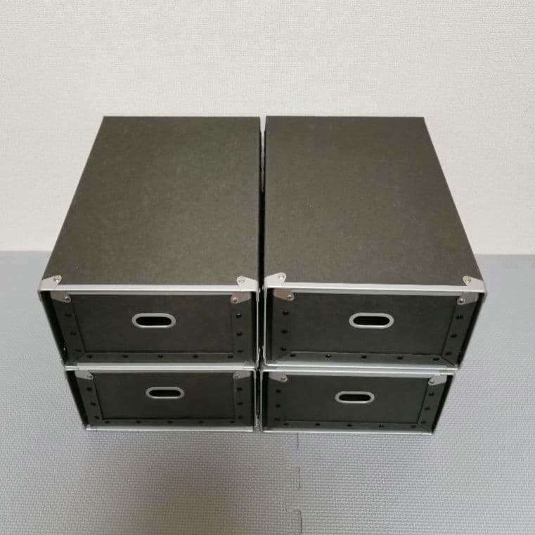 【廃盤】MUJI (無印良品)　硬質パルプケース×4