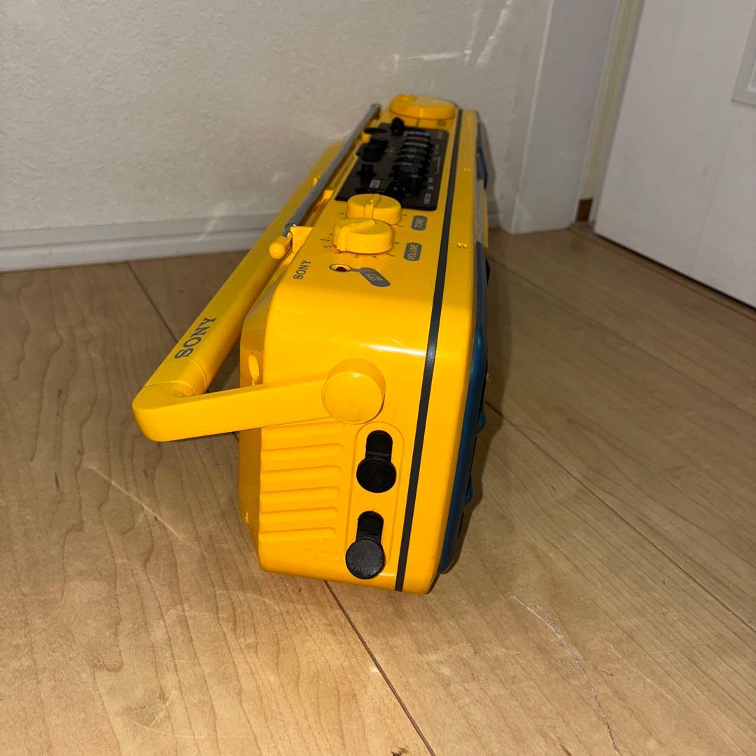 SONYSPORTS ソニー ラジカセ CFS-V75 イエロー ジャンク