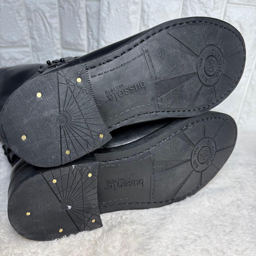 【未使用級】 bussola ロングブーツ エンジニア レザー 24.5