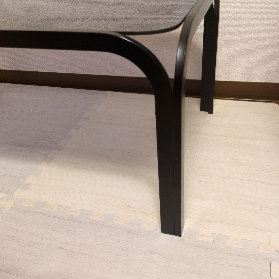 ガラス天板　ローテーブル ミッドセンチュリー　80's 昭和レトロ90's