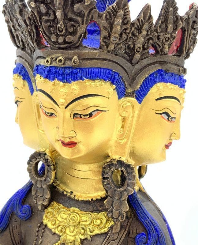 ◆ 希少！！◆四面大日如来（ヴァイローチャナ）像◆仏教　チベット