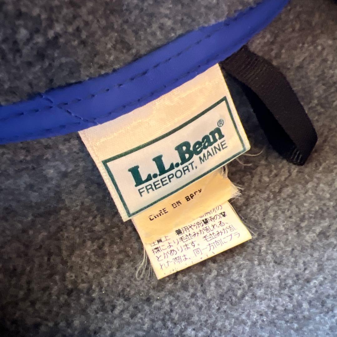 極美品USA製★ L.L.bean フリース スナップＴ★80s~90s