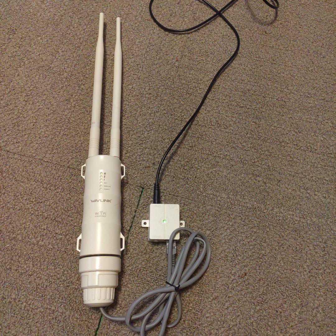 WAVLINK 無線LAN中継機 高出力 2本アンテナ　屋外