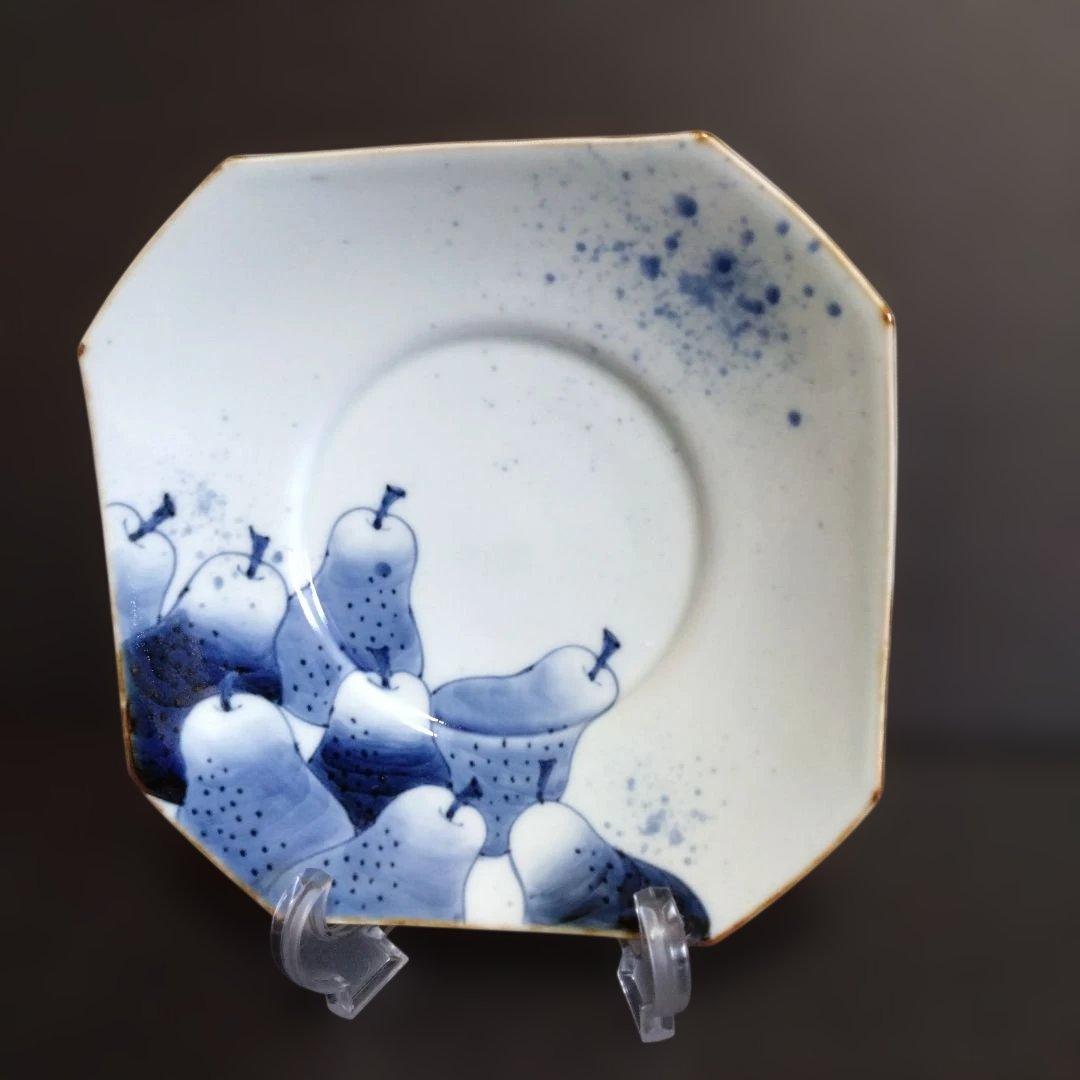 新品 有田焼 福泉窯 角皿　料亭　懐石料理