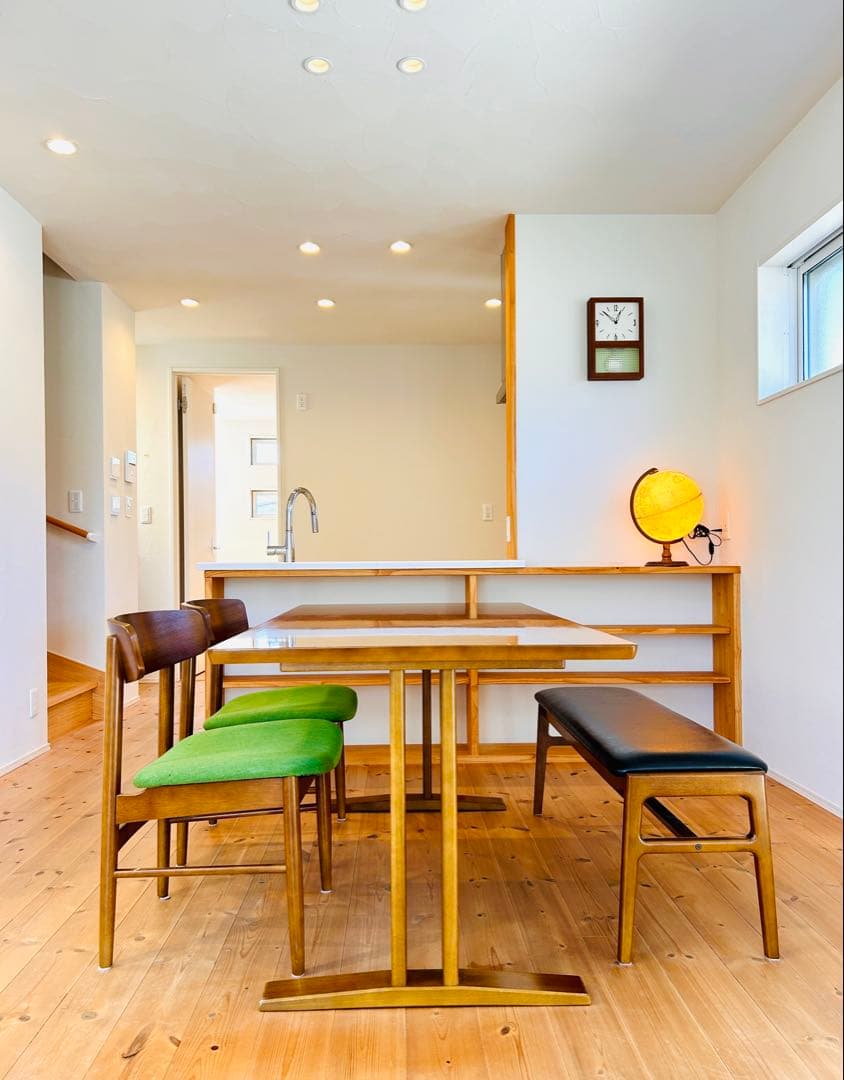 マジュール【送料込】カリモク60 Tチェア モケットグリーン 写真後