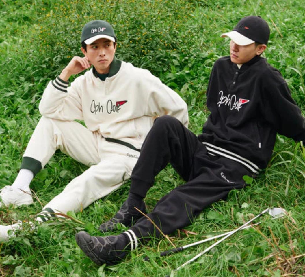 新品未使用 Cph/Golf ブラック マイクロフリース プルオーバー L