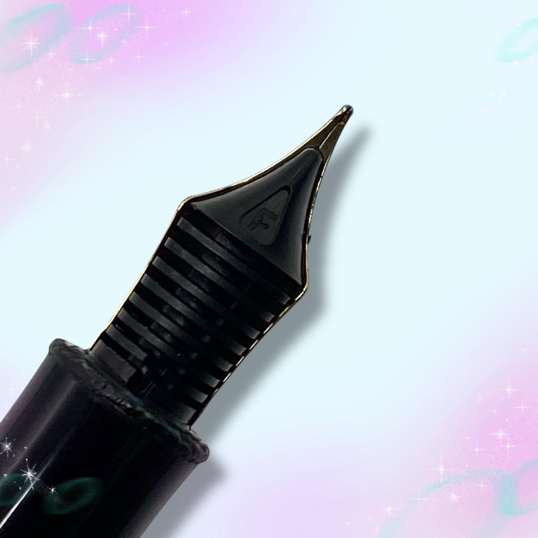 《美品》 パーカー ソネット ムーンビーム 万年筆 ペン先18K 18金 細字