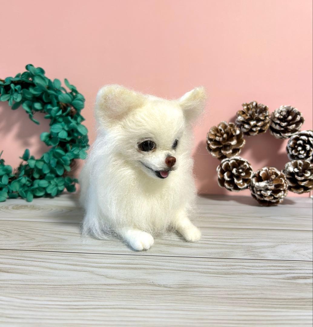 羊毛フェルト　リラックスチワワちゃん　6