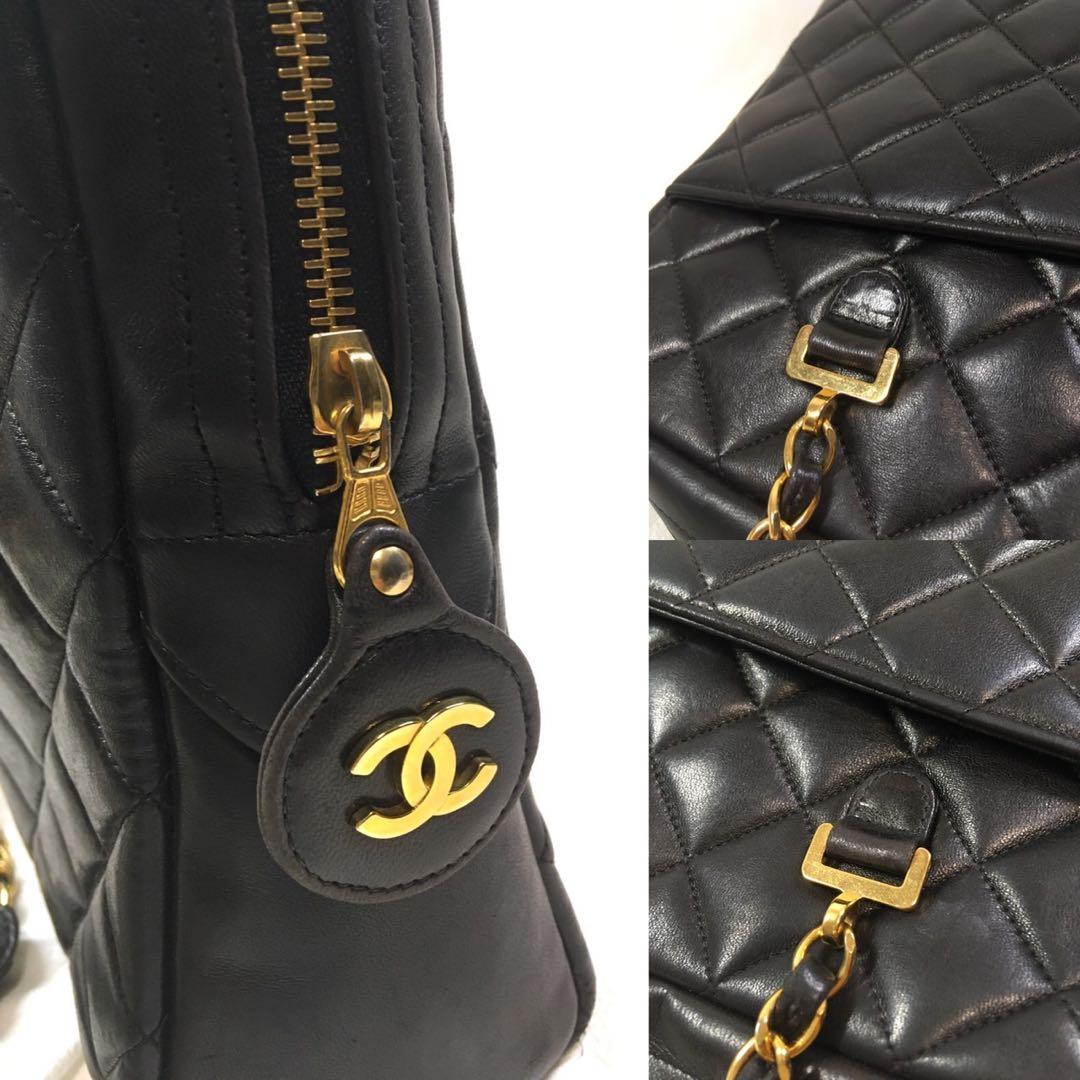 シャネル　ラムスキン　マトラセッセ　チェーン　ショルダーバッグ