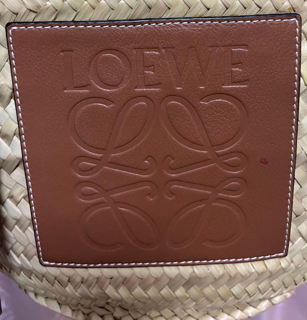 ロエベ　LOEWE カゴバック　ミディアム　美品　保存袋＆ショッパーあり