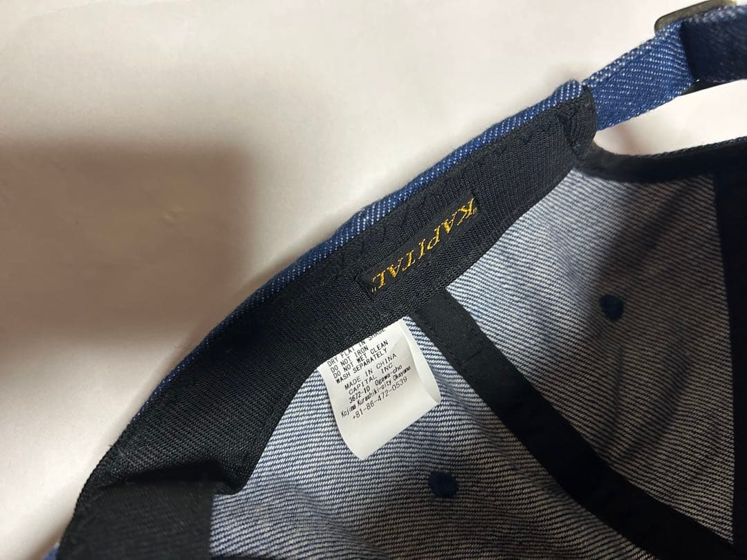 kapital baseball cap denim 深め