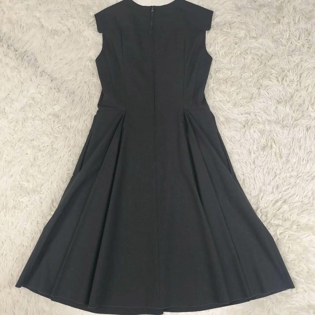 FOXEY NEWYORK フォクシー フレアワンピース 40 チャコールグレー