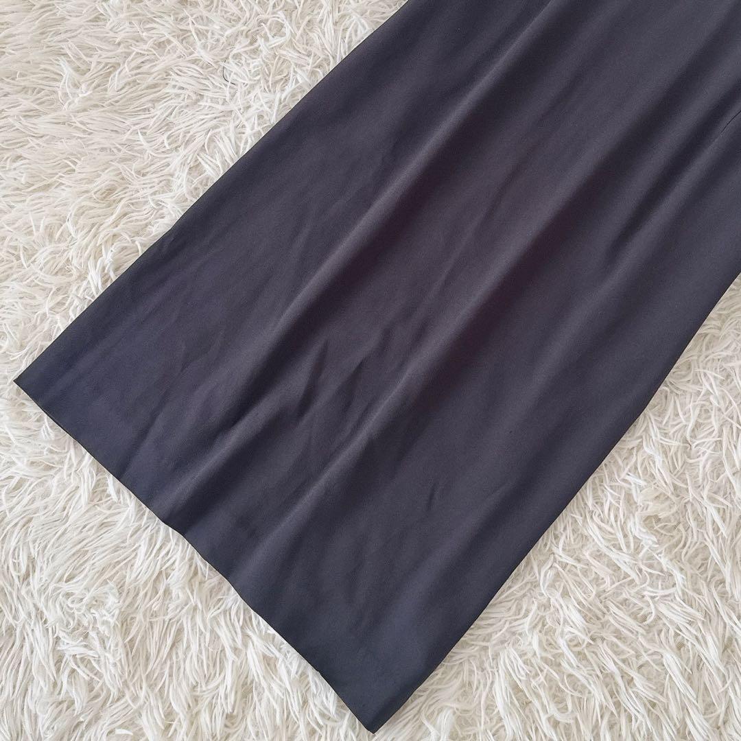 美品 BEIGE, ベイジ✨CINDY クルーネックドレス チャコールグレー 2