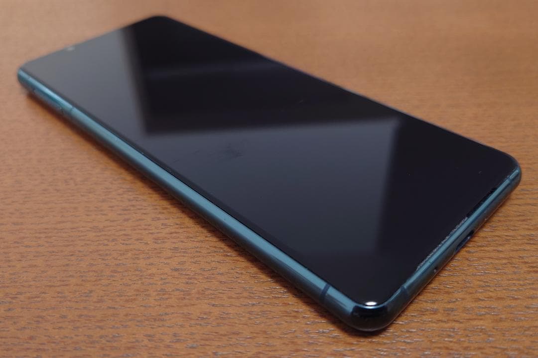 【ライン有、動作正常】Xperia 5 III SOG05 au グリーン