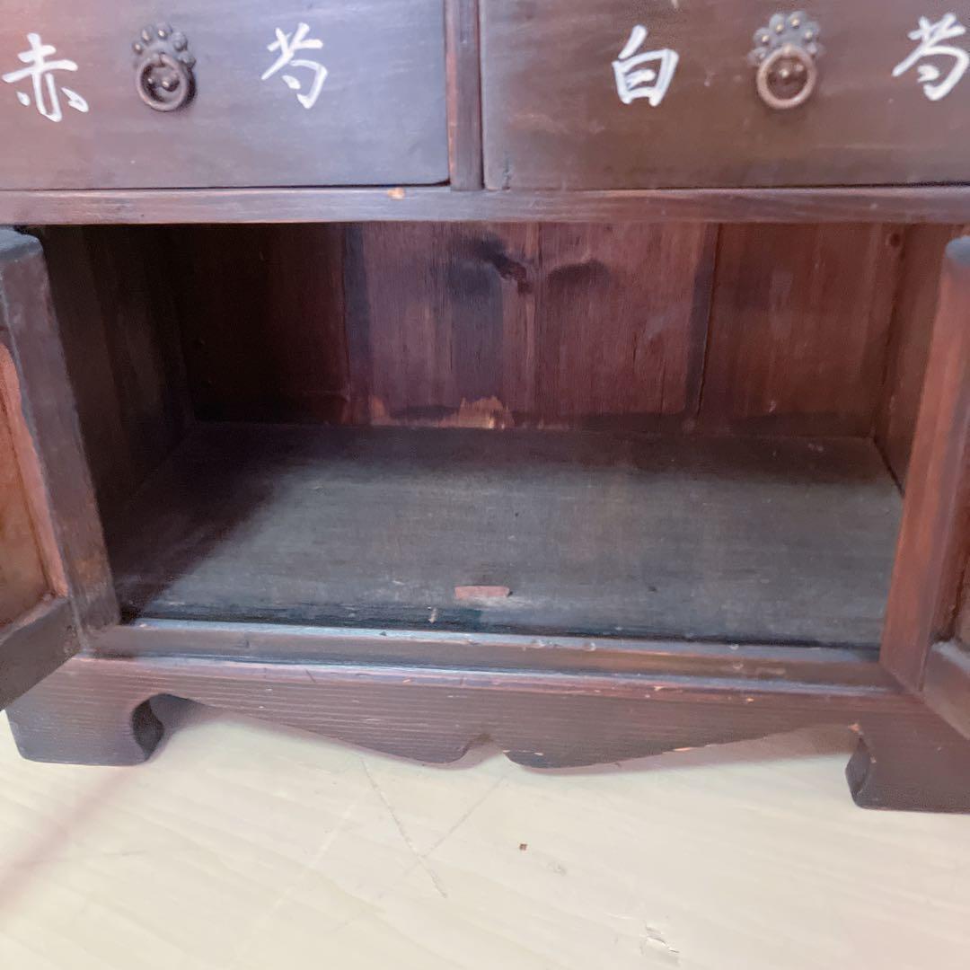 李朝家具　薬箪笥　薬棚　アンティーク　タンス　ヤクジャン　古民具　レトロ