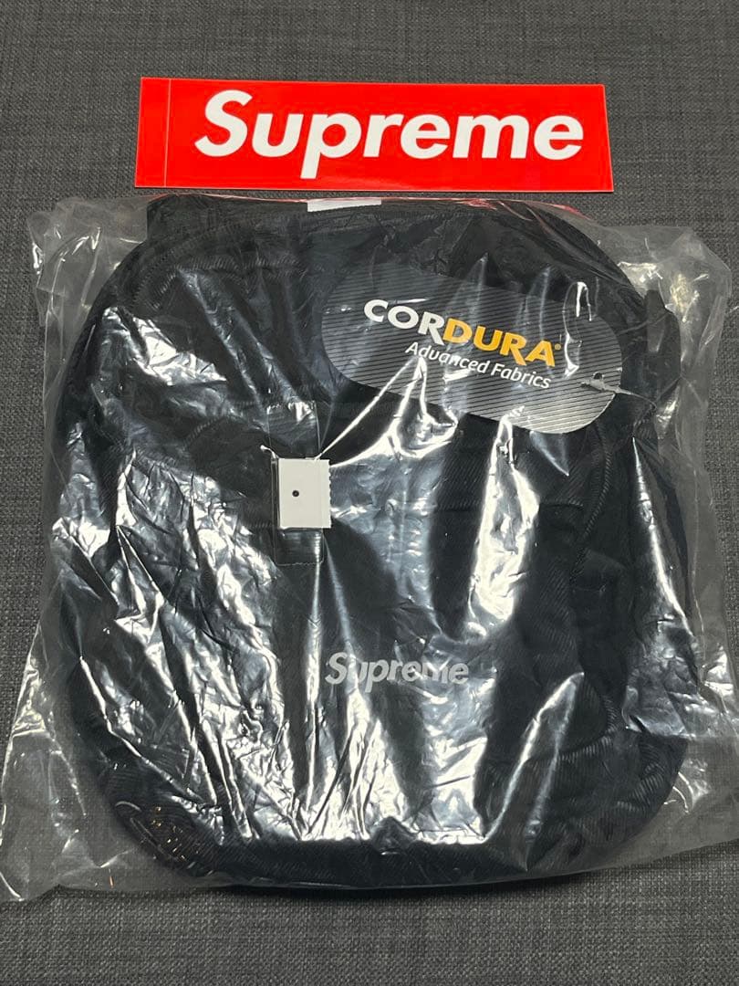 黒 Supreme Denim Shoulder Bag Black