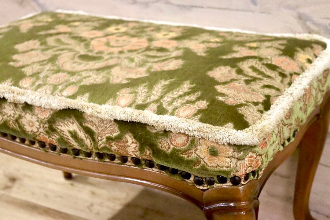 GMHK704○maruni / マルニ 孔雀 ヴィンテージ フットスツール