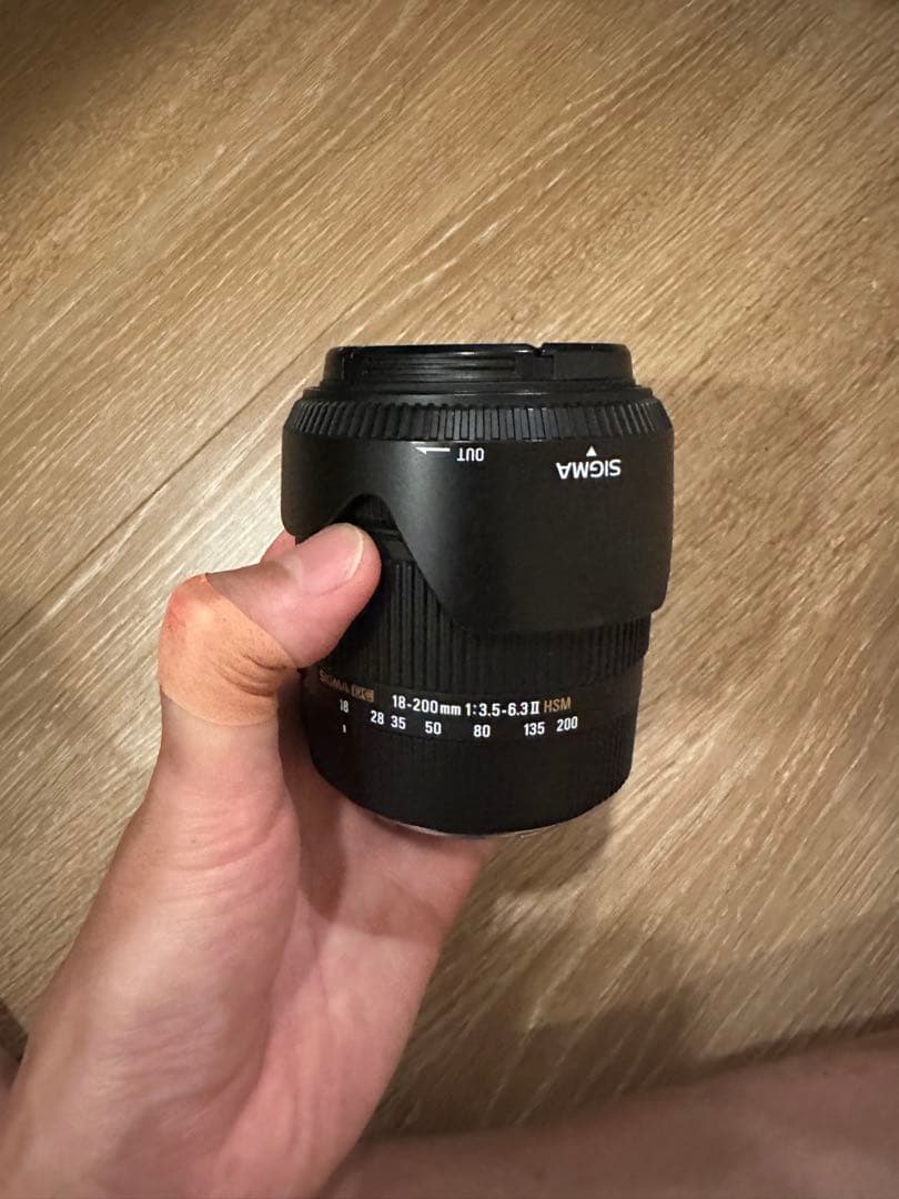 SIGMA 18-200mm F3.5-6.3 DC OS HSMレンズ