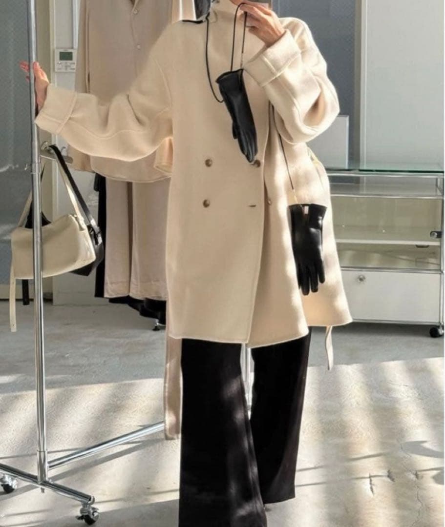 ジャケット・アウター enof wool rever half coat 2