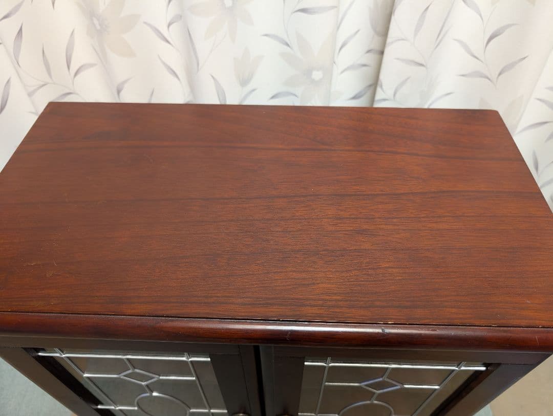 木製　キャビネット　扉　引き出し付　インテリア