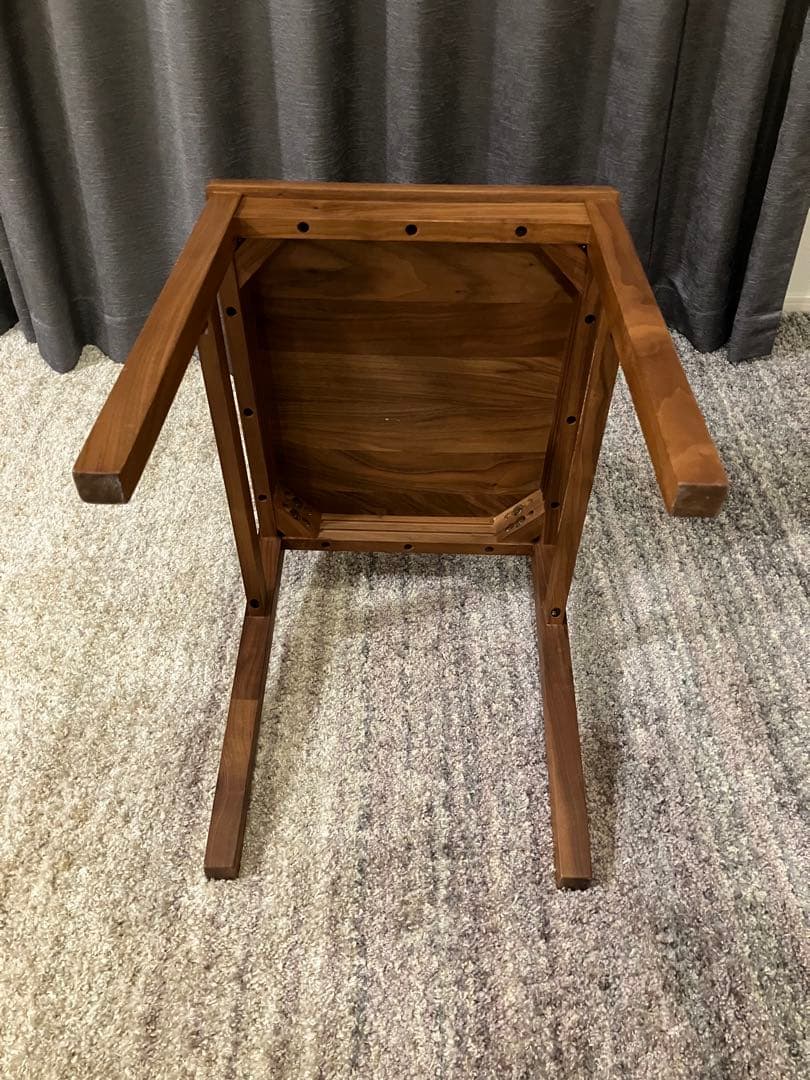 無印良品　無垢材チェア　ウォールナット　2脚セット　椅子のみ