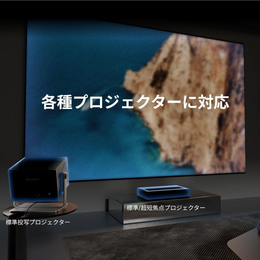 Valerion 100インチ固定フレームプロジェクター用スクリーン