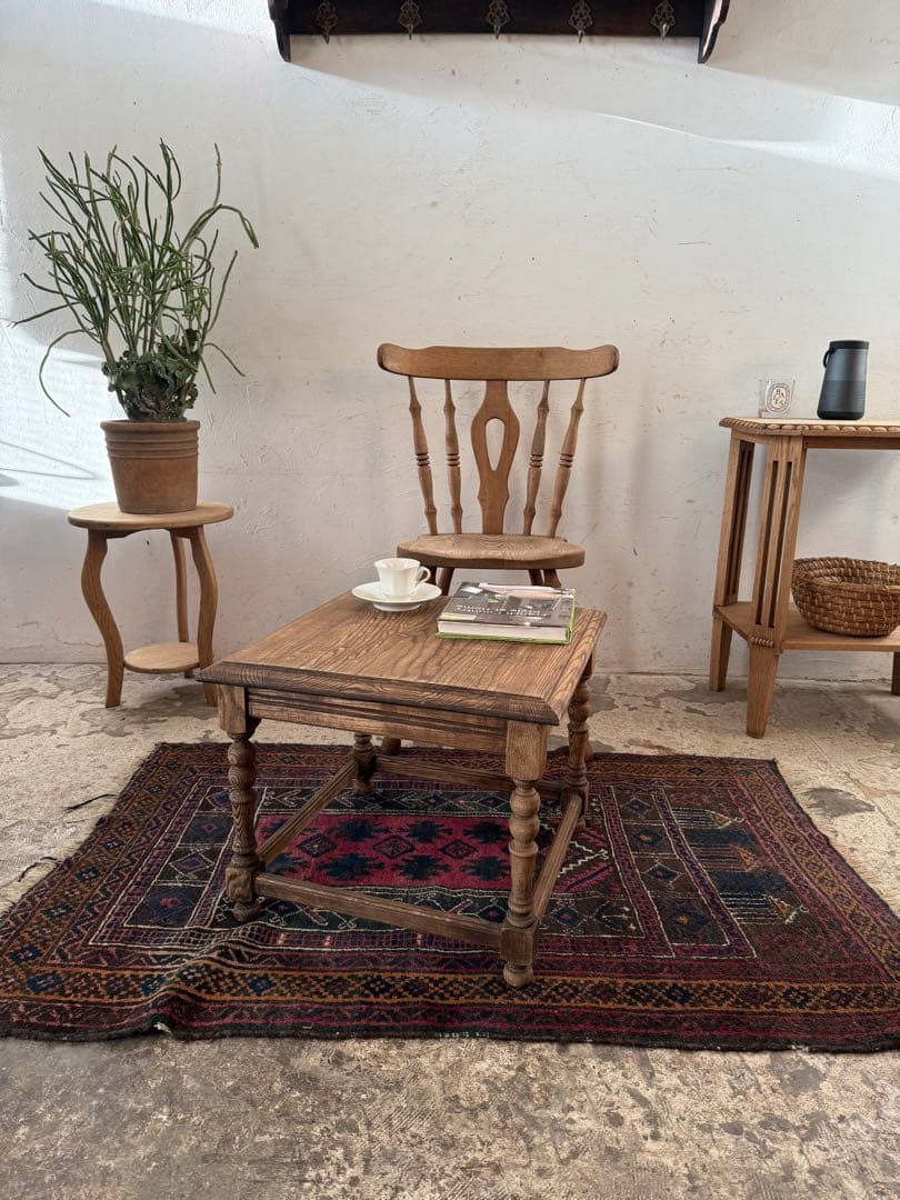 ビンテージ　サイドテーブル　コーヒーテーブル　剥離