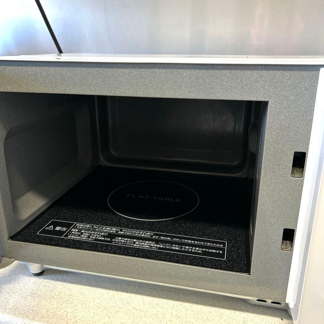 【美品】Panasonic NE-FL100-W 単機能電子レンジ ホワイト