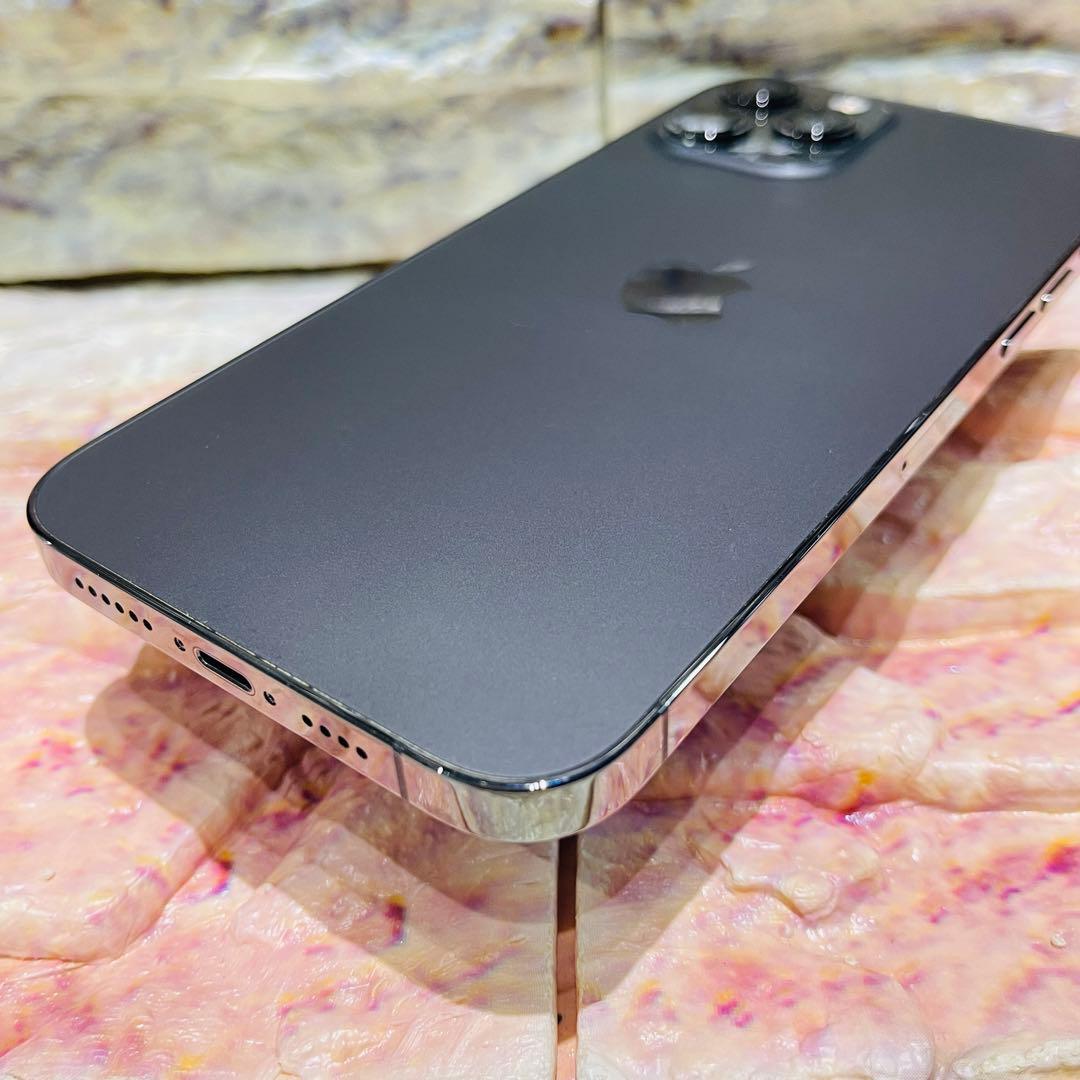 SIMフリー iPhone12ProMAX 256GB グラファイト 電池新品