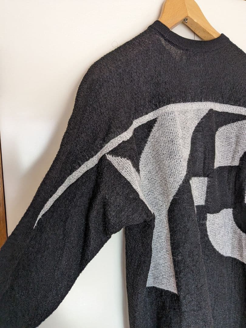 新品 Y-3 ワイスリー W CLASSIC SHEER ニット ロゴセーター