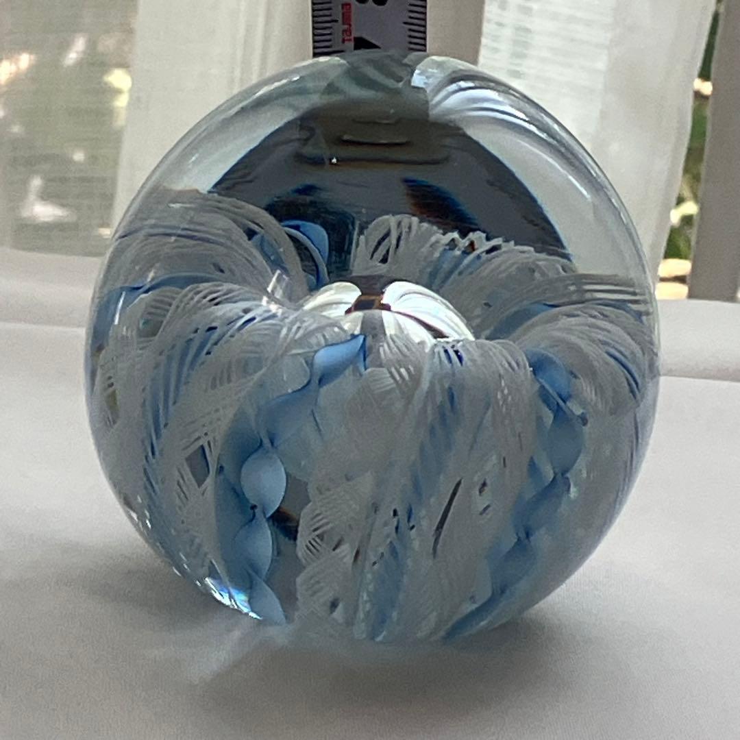 Murano glass ベネチアングラス　レース　ペーパーウエイト