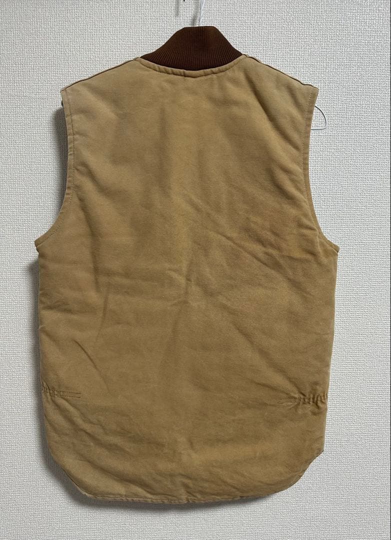 USA製Carhartt カーハート ダック ベスト ブラック　フェード
