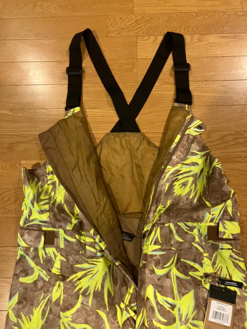 THE NORTH FACE スノーオーバーオール 大きいsizeXL 総柄