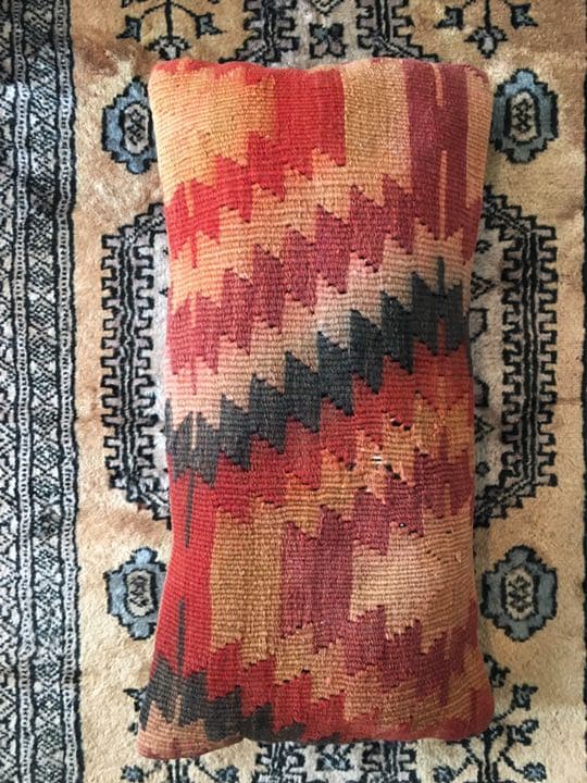 ビンテージラグ　トルコラグ　オールドキリム　クッションカバー