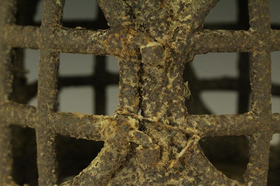 吊り灯籠 時代 詫び寂 鉄灯籠 高28cm 庭道具(LC623)