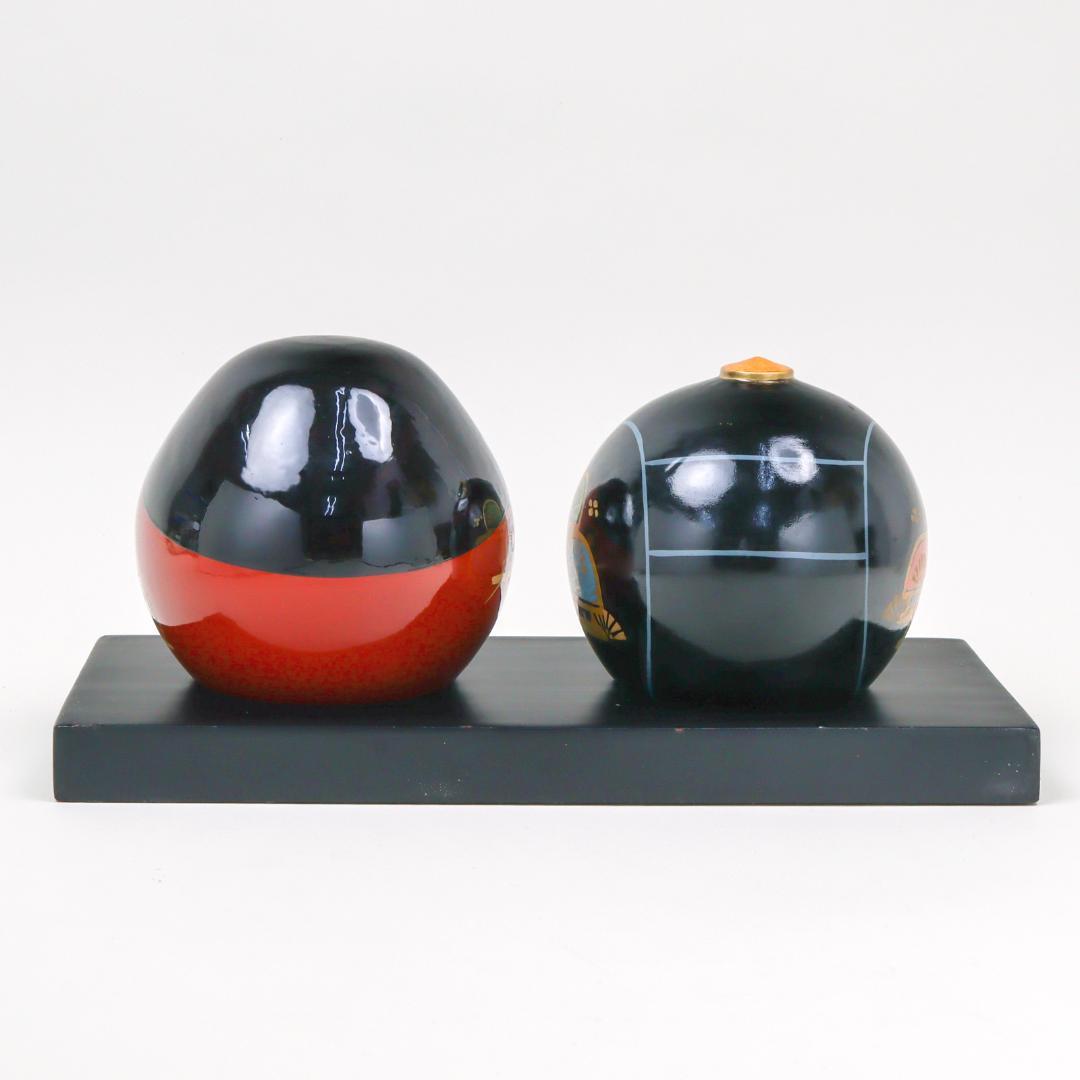 大内人形 特大 雛人形 大内塗 山口伝統工芸 共箱