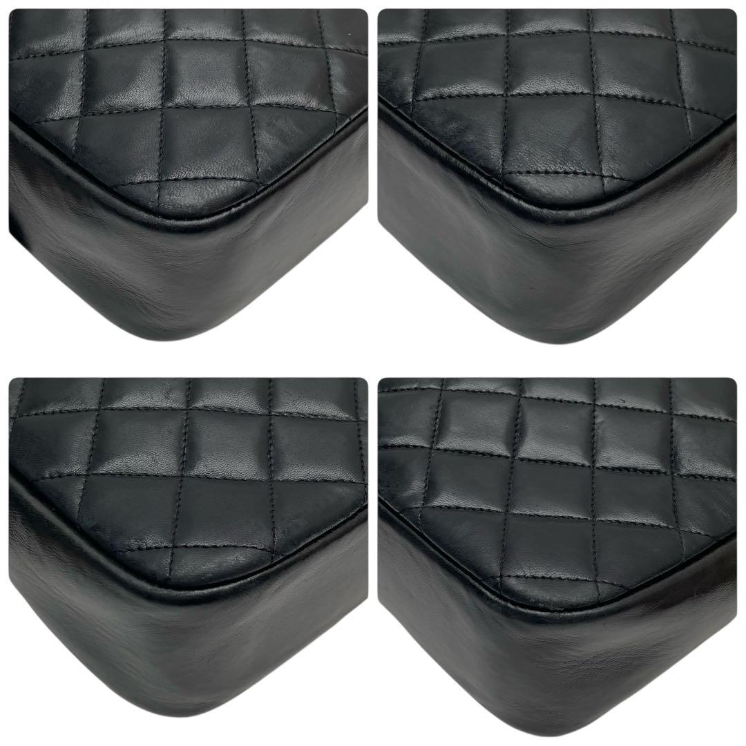 シャネル マトラッセ ラムスキン チェーン ショルダー トート バッグ レザー