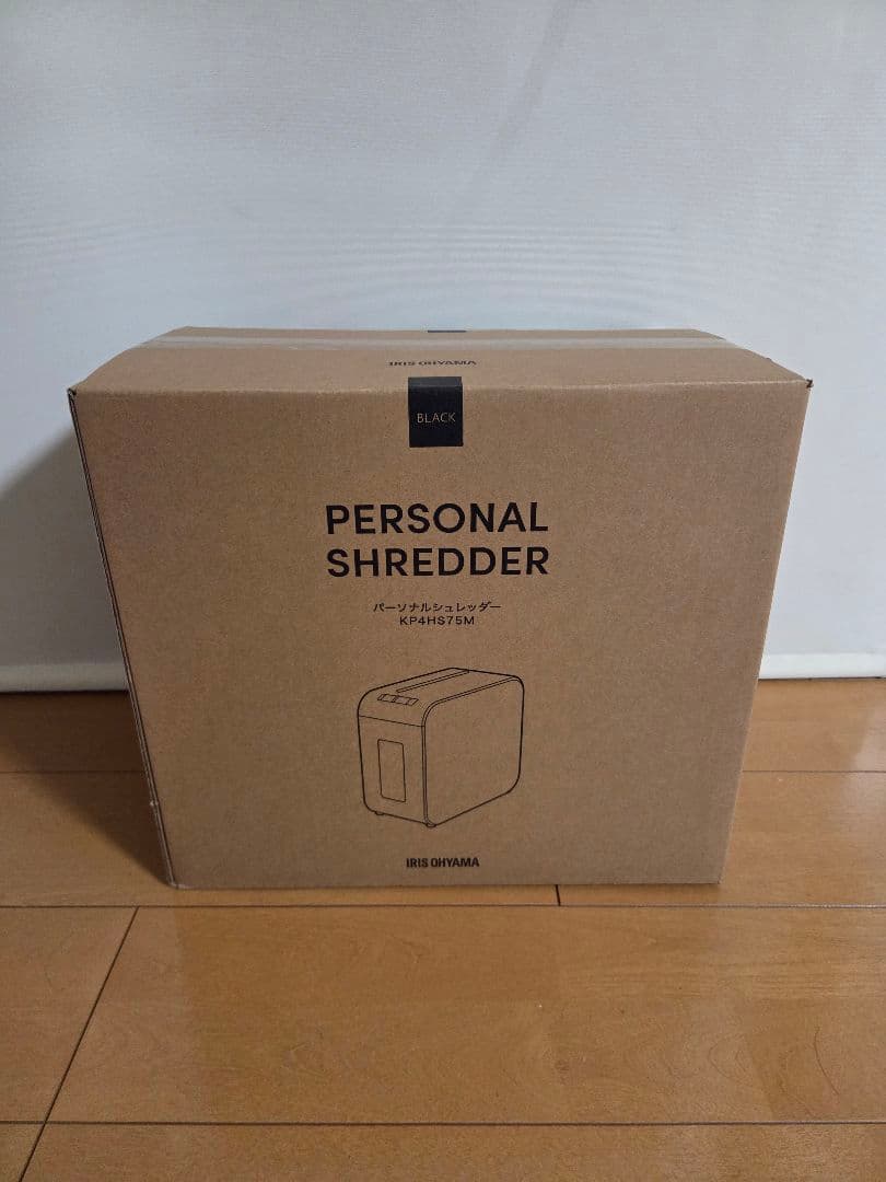 IRIS OHYAMA パーソナルシュレッダー KP4HS75M ブラック