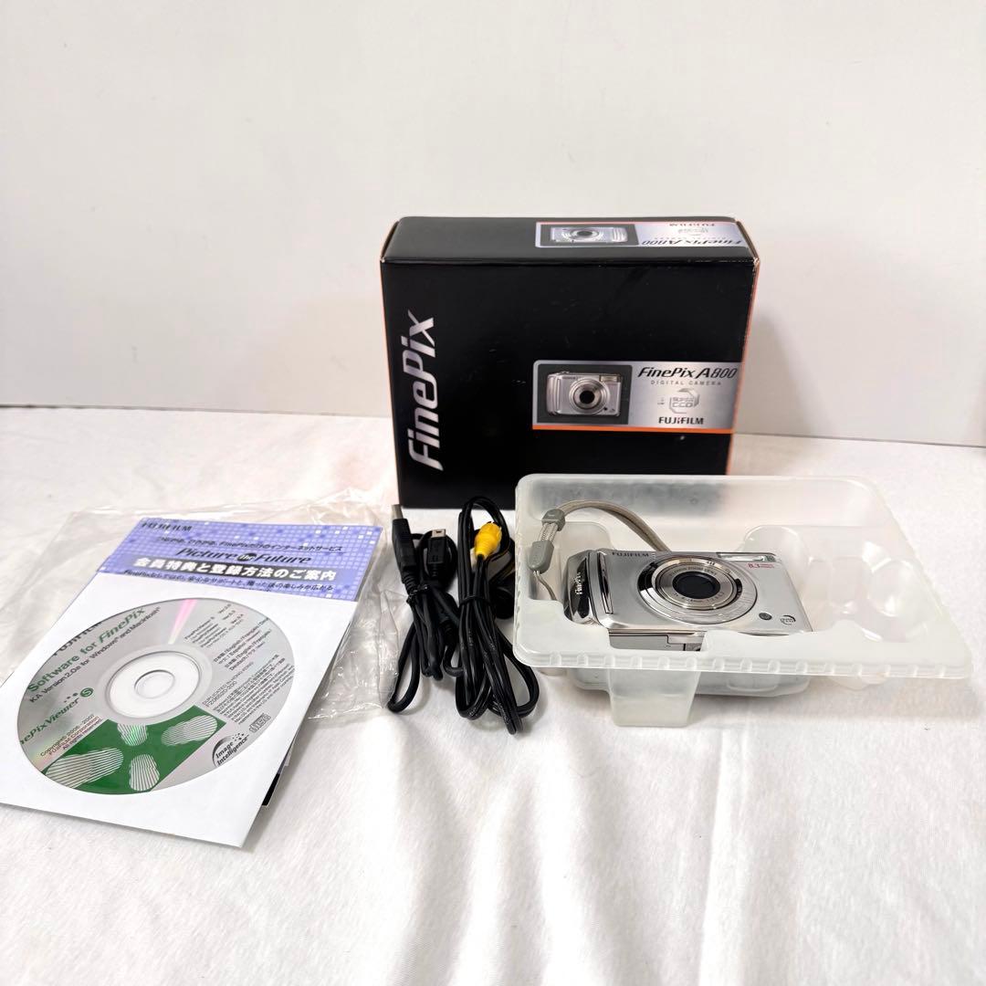 【美品】 Fujifilm フジフィルム Finepix A800 箱付き 電池