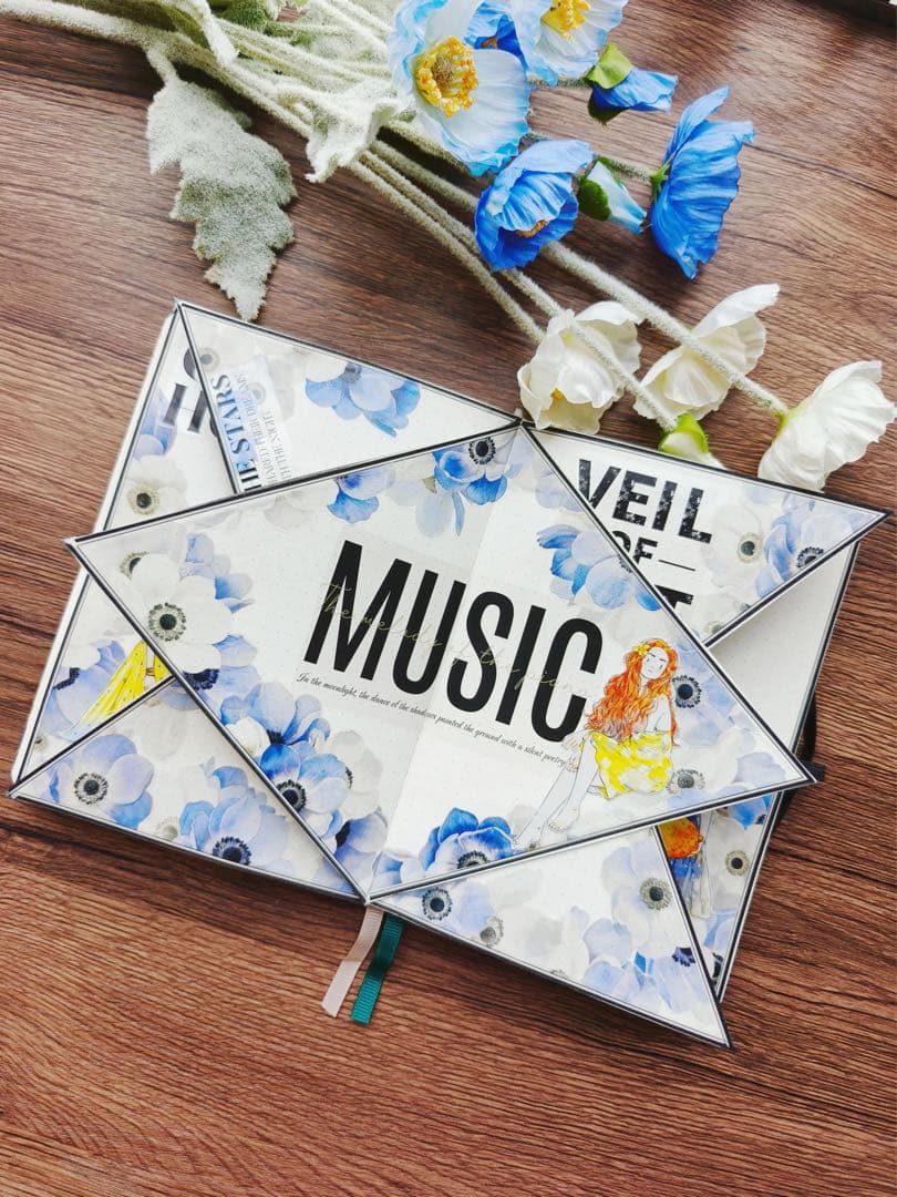 娜娜工坊《霜天染蓝》海外マスキングテープ マステ 【2715】