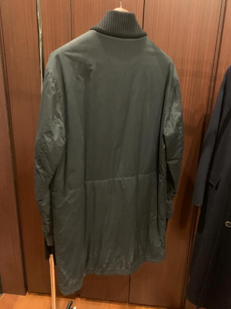 【汚れ&ベタつきあり】PRADA コート ダークグレー S