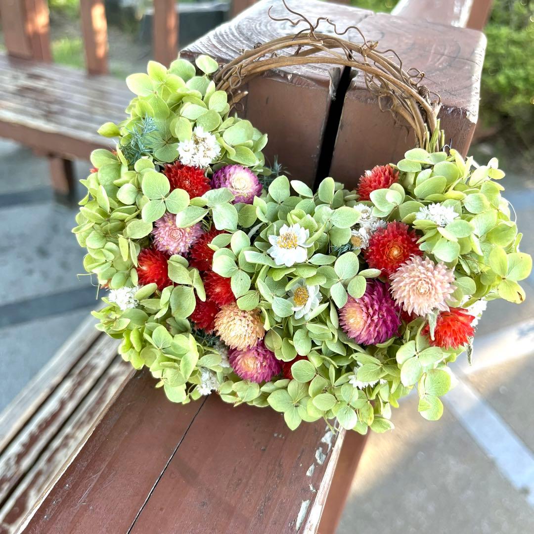 アナベル紫陽花　リース