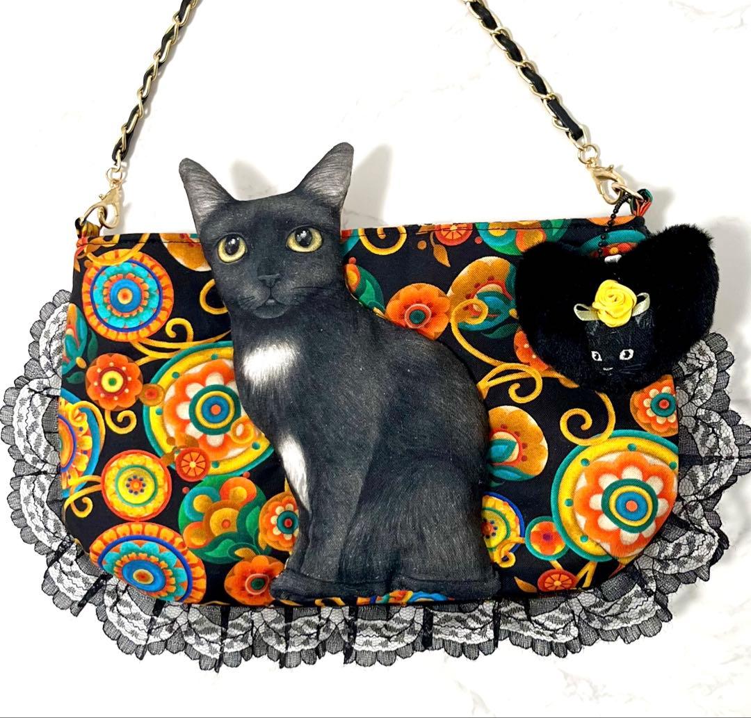 m*︎様 コヤンイサムチョン♡USA♡黒猫ちゃん♡ポシェット