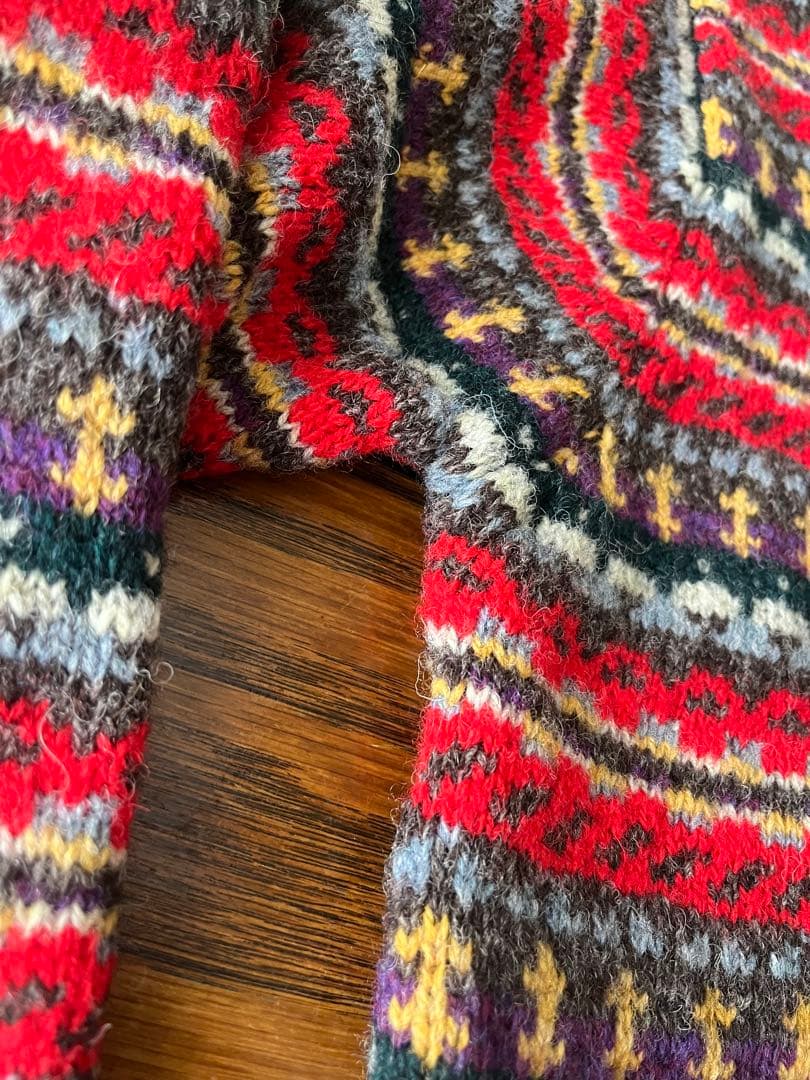 極美品 ジャミーソンズ フェアアイル ウール ニット L JAMIESONS