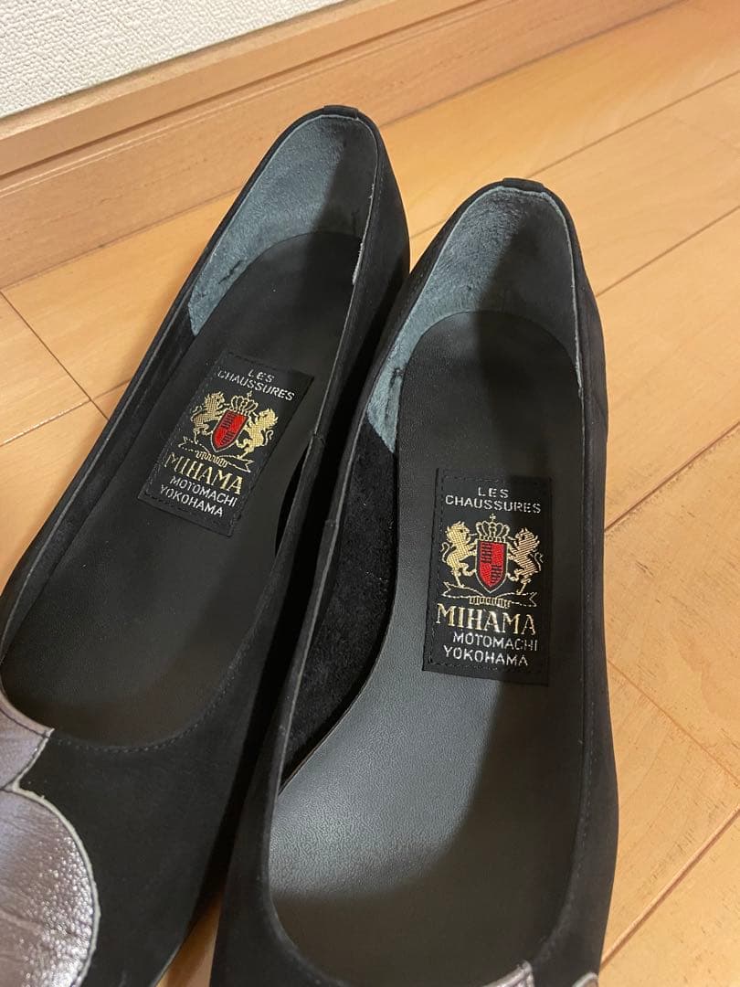 ふかわ　超美品❤️MIHAMA 花モチーフ フラットシューズ